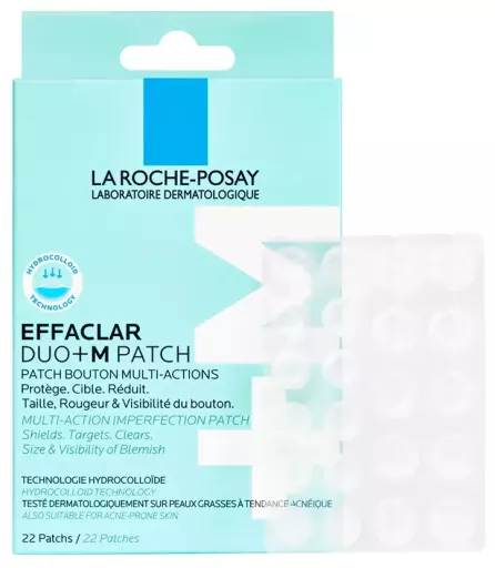 La Roche Posay Patchs anti-imperfections invisibles Effaclar Duo+M, 22 unit&eacute;s