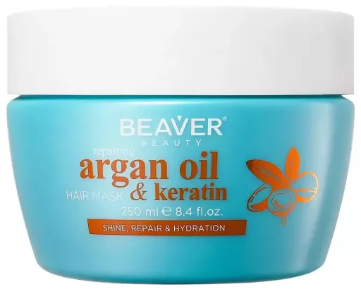 Beaver Masque r&eacute;parateur &agrave; l'huile d'argan et &agrave; la k&eacute;ratine 250 ml