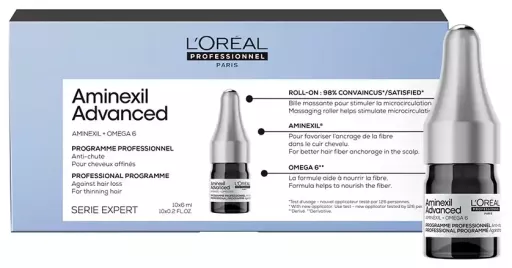 L'Or&eacute;al Professionnel Ampoules Aminexil Advanced aux actifs dermatologiques 10 x 6 ml