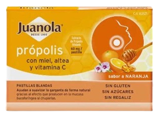 Propolis, miel, guimauve et vitamine C 36 comprim&eacute;s &agrave; l'orange
