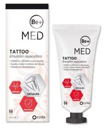 Be+ &Eacute;mulsion r&eacute;paratrice pour tatouages Med 40 ml