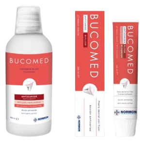 Normon P&acirc;te de bain de bouche anti-caries Bucomed 1 unit&eacute;