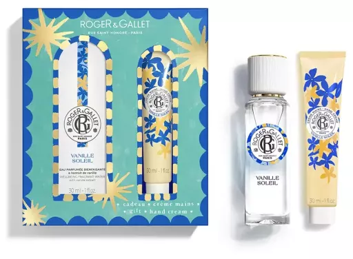 Coffret cadeau bien-&ecirc;tre eau parfum&eacute;e Vanille Soleil 2 pi&egrave;ces