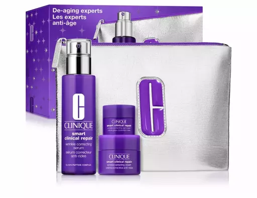 Clinique S&eacute;rum correcteur de rides Smart Clinical Repair, coffret de 4 pi&egrave;ces