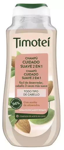 Timotei Shampoing doux 2 en 1 &agrave; l'huile d'amande et de coco 300 ml