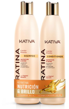 Kit de kératine : shampoing 355 ml + après-shampoing 355 ml Kit de kératine : shampoing 355 ml + après-shampoing 355 ml
