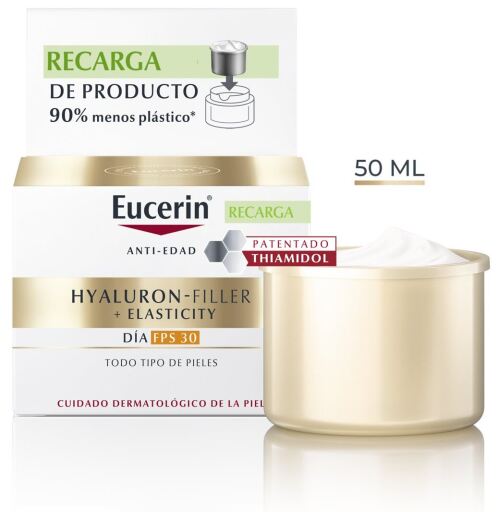 Eucerin Recharge de cr&egrave;me de jour Hyaluron-Filler+ &Eacute;lasticit&eacute; SPF30 50 ml