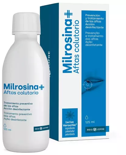 Bain de bouche Milrosina+ contre le muguet 125 ml