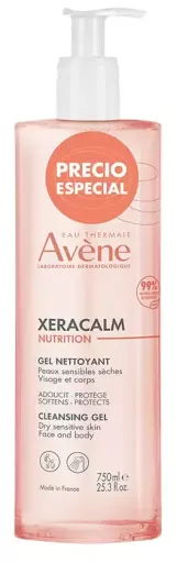 Av&egrave;ne Xeracalm Nutrition Gel Nettoyant 750 ml